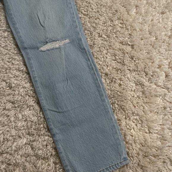 Madewell Perfect Vintage Straight Leg Jeans Blue Denim Size 24 - Picture 2 of 14